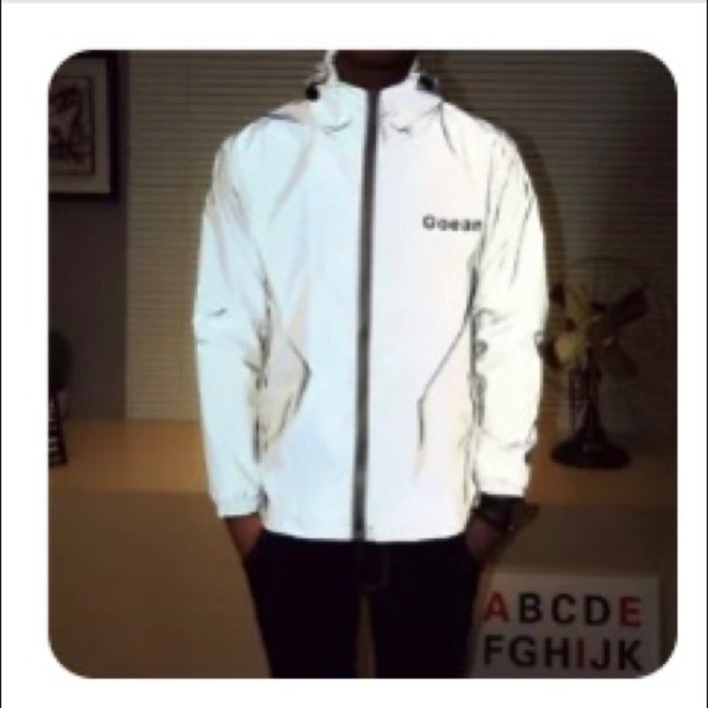 light up the world in this reflective jacket
